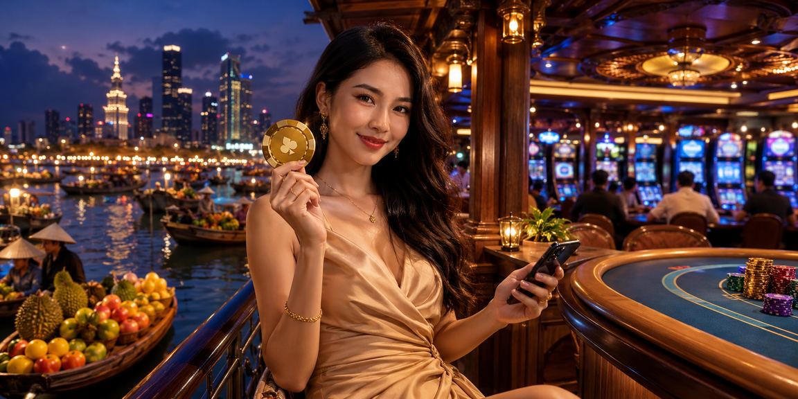 Người dùng kiểm tra VND trước khi mở trò chơi casino trên di động